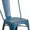 Flash Furniture Contemporary Stackable Chair, Blue Back, 17-3/4 in W 20" L 33-1/2" H ET-3534-AB-GG - alternate 2