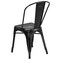 Flash Furniture Contemporary Stackable Chair, Black Back, 17-3/4 in W 20" L 33-1/2" H ET-3534-BK-GG - alternate 2