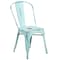 Flash Furniture Contemporary Stackable Chair, Blue Back, 17-3/4 in W 20" L 33-1/2" H ET-3534-DB-GG - alternate 5