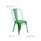 Flash Furniture Contemporary Stackable Chair, 17-3/4 in W 20" L 33-1/2" H ET-3534-GN-GG - alternate 4
