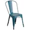 Flash Furniture Contemporary Stackable Chair, Blue Back, 17-3/4 in W 20" L 33-1/2" H ET-3534-KB-GG - alternate 3
