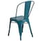 Flash Furniture Contemporary Stackable Chair, Blue Back, 17-3/4 in W 20" L 33-1/2" H ET-3534-KB-GG - alternate 7