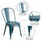Flash Furniture Contemporary Stackable Chair, Blue Back, 17-3/4 in W 20" L 33-1/2" H ET-3534-KB-GG - alternate 5