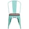 Flash Furniture Metal Chair, Green ET-3534-MINT-WD-GG - alternate 6