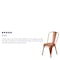 Flash Furniture Contemporary Stackable Chair, 17-3/4 in W 20" L 33-1/2" H ET-3534-OR-GG - alternate 2