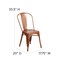 Flash Furniture Contemporary Stackable Chair, 17-3/4 in W 20" L 33-1/2" H ET-3534-POC-GG - alternate 8