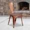 Flash Furniture Metal Chair, Copper ET-3534-POC-WD-GG - alternate 1