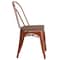 Flash Furniture Metal Chair, Copper ET-3534-POC-WD-GG - alternate 4