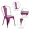 Flash Furniture Contemporary Stackable Chair, 17-3/4 in W 20" L 33-1/2" H ET-3534-PUR-GG - alternate 5