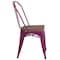 Flash Furniture Metal Chair, Purple ET-3534-PUR-WD-GG - alternate 5