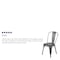 Flash Furniture Distressed Silver Gray Metal Indoor-Outd ET-3534-SIL-GG - alternate 5
