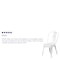Flash Furniture Contemporary Stackable Chair, White Back, 17-3/4 in W 20" L 33-1/2" H ET-3534-WH-GG - alternate 4