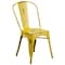 Flash Furniture Contemporary Stackable Chair, 17-3/4 in W 20" L 33-1/2" H ET-3534-YL-GG - alternate 3