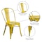 Flash Furniture Contemporary Stackable Chair, 17-3/4 in W 20" L 33-1/2" H ET-3534-YL-GG - alternate 2