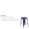 Flash Furniture 24" High Backless Blue Metal Counter Height Stool ET-BT3503-24-AB-GG - alternate 2