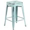 Flash Furniture 24" High Backless Green-Blue Counter Height Stool ET-BT3503-24-DB-GG - alternate 4