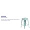Flash Furniture 24" High Backless Green-Blue Counter Height Stool ET-BT3503-24-DB-GG - alternate 3