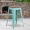 Flash Furniture No Back Metal Stool, 24", Mint ET-BT3503-24-MINT-WD-GG - alternate 1