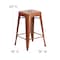 Flash Furniture 24" High Backless Copper Counter Height Stool ET-BT3503-24-POC-GG - alternate 5