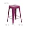 Flash Furniture 24" High Backless Purple Counter Height Stool ET-BT3503-24-PUR-GG - alternate 2