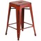 Flash Furniture 24" High Backless Aged Red Counter Height Stool ET-BT3503-24-RD-GG - alternate 3