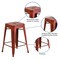 Flash Furniture 24" High Backless Aged Red Counter Height Stool ET-BT3503-24-RD-GG - alternate 2