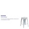 Flash Furniture 24" High Backless White Counter Height Stool ET-BT3503-24-WH-GG - alternate 5