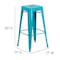 Flash Furniture 30" High Backless Crystal Teal-Blue Barstool ET-BT3503-30-CB-GG - alternate 7