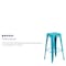 Flash Furniture 30" High Backless Crystal Teal-Blue Barstool ET-BT3503-30-CB-GG - alternate 3