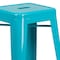 Flash Furniture 30" High Backless Crystal Teal-Blue Barstool ET-BT3503-30-CB-GG - alternate 6