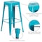 Flash Furniture 30" High Backless Crystal Teal-Blue Barstool ET-BT3503-30-CB-GG - alternate 8