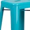 Flash Furniture 30" High Backless Crystal Teal-Blue Barstool ET-BT3503-30-CB-GG - alternate 9