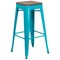 Flash Furniture No Back Metal Stool, 30", Teal ET-BT3503-30-CB-WD-GG - alternate 2