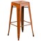 Flash Furniture 30" High Backless Aged Orange Metal Barstool ET-BT3503-30-OR-GG - alternate 5