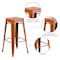 Flash Furniture 30" High Backless Aged Orange Metal Barstool ET-BT3503-30-OR-GG - alternate 3