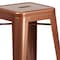 Flash Furniture Kai Commercial Grade 30" High Backless Copper Indoor-Outdoor Barstool ET-BT3503-30-POC-GG - alternate 7