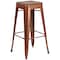 Flash Furniture No Back Metal Stool, 30", Copper ET-BT3503-30-POC-WD-GG - alternate 2