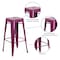 Flash Furniture Kai Commercial Grade 30" High Backless Purple Indoor-Outdoor Barstool ET-BT3503-30-PUR-GG - alternate 6