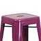 Flash Furniture Kai Commercial Grade 30" High Backless Purple Indoor-Outdoor Barstool ET-BT3503-30-PUR-GG - alternate 8