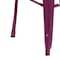 Flash Furniture Kai Commercial Grade 30" High Backless Purple Indoor-Outdoor Barstool ET-BT3503-30-PUR-GG - alternate 9