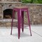 Flash Furniture No Back Metal Stool, 30", Purple ET-BT3503-30-PUR-WD-GG - alternate 1