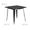 Flash Furniture Black Metal Table, 31.5SQ ET-CT002-1-BK-GG - alternate 3