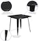 Flash Furniture Black Metal Table, 31.5SQ ET-CT002-1-BK-GG - alternate 5