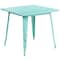 Flash Furniture Mint Green Metal Table, 31.5SQ ET-CT002-1-MINT-GG - alternate 2