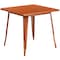 Flash Furniture Copper Metal Table, 31.5SQ ET-CT002-1-POC-GG - alternate 2