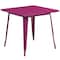 Flash Furniture Purple Metal Table, 31.5SQ ET-CT002-1-PUR-GG - alternate 2