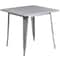 Flash Furniture Silver Metal Table, 31.5SQ ET-CT002-1-SIL-GG - alternate 5