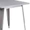 Flash Furniture Silver Metal Table, 31.5SQ ET-CT002-1-SIL-GG - alternate 7