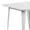 Flash Furniture White Metal Table, 31.5SQ ET-CT002-1-WH-GG - alternate 9