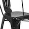 Flash Furniture Square 31.5" W, 31.5" L, 29.5" H, Metal, Black ET-CT002-4-30-BK-GG - alternate 9